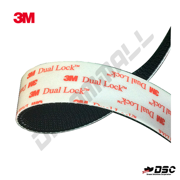 [3M] 쓰리엠 듀얼락 찍찍이테이프 SJ3550 25mm x 1M 흑색 250방 DUAL LOCK