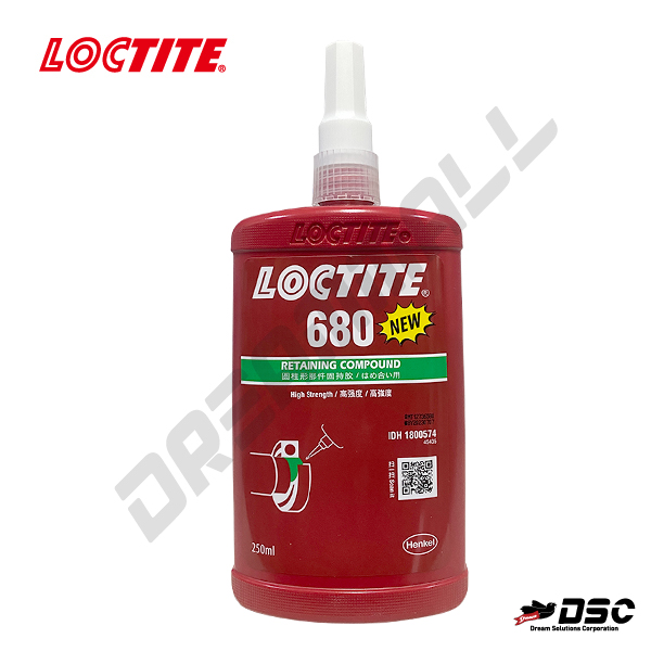 [LOCTITE] 680 Retaining Compound (록타이트680/축혈부고정제/고강도/녹색) 250ml/Bottle