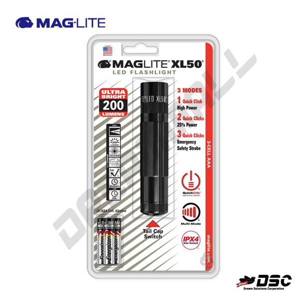 [MAGLITE] 맥라이트 라이트(LED) XL-50(건전지無) 손전등 캠핑 랜턴