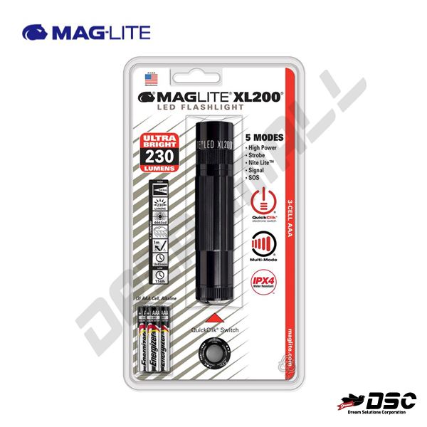 [MAGLITE] 맥라이트 라이트(LED) XL-200(건전지無) 손전등 캠핑렌턴