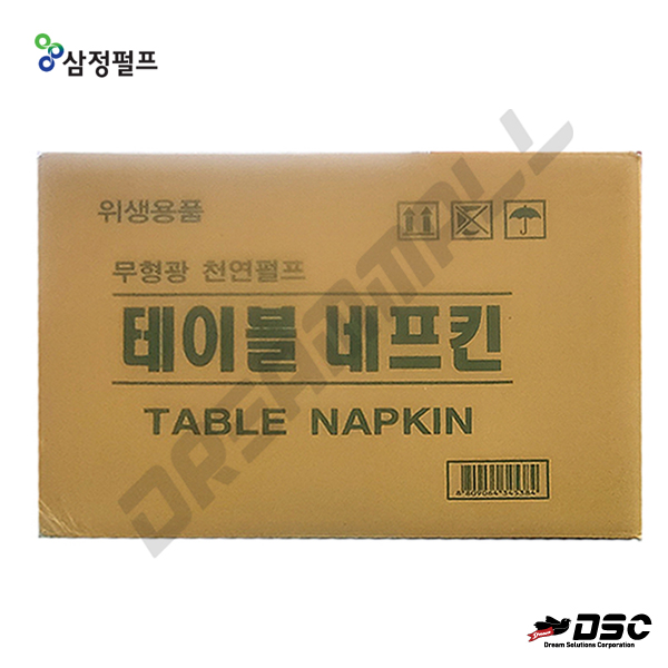 [삼성] 무형광 천연펄프 테이블 냅킨 대용량 업소용 칵테일 네프킨 100X195(76)±3매 60밴드