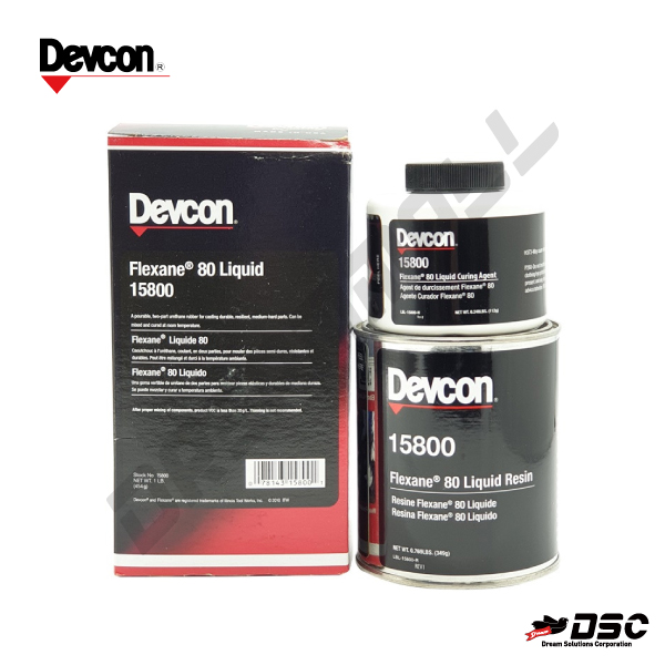 [리퍼][DEVCON] 데브콘 15800/우레탄보수제/중점도 (Flexane 80 Liquid 15800) 454gr/SET