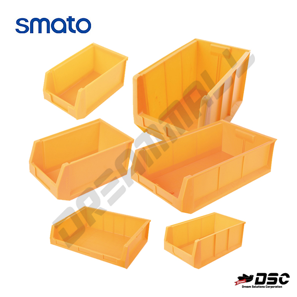 [SMATO] 스마토 부품상자 부품통 부품함 재고함 공구박스 정리함 황색 노랑색 1리터 - 20리터