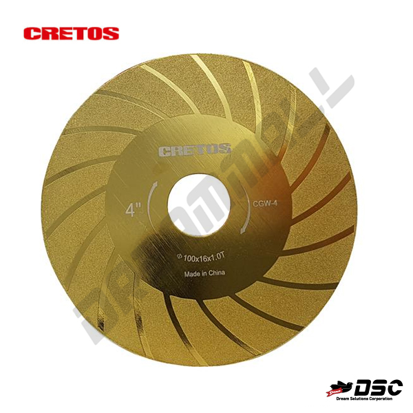 [CRETOS] 크레토스 다이아몬드휠 CGW-4 (100x16x1T) #180 플라스틱 절단