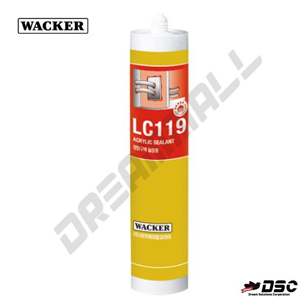 [WACKER] LC-119 (럭키실리콘/방화용아크릴계실란트/회색) 300ml Cartridge 25EA/BOX