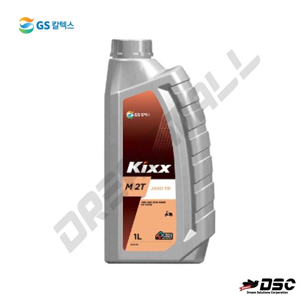 [GS칼텍스] KIXX M 2T FB (슈퍼 2 스트로크 오일/2행정 2사이클전용 엔진오일) 1LT/12EA BOX