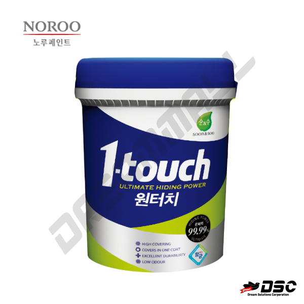 [NOROO] 노루페인트 순앤수 원터치 도장페인트 화이트백색 3LT/PVC CAN