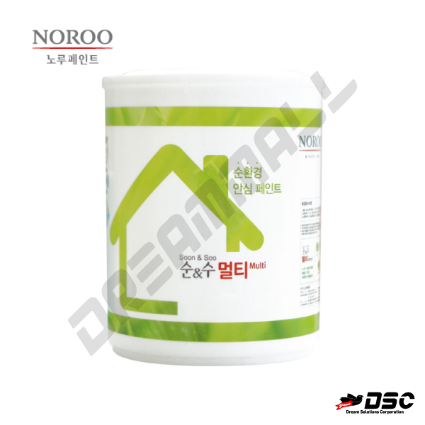 [NOROO] 노루페인트 순앤수 멀티페인트 (순환경 안심페인트, 콘크리트, 석고보드 알라리성 소지 보수) 0.9L, 3.8LT/CAN