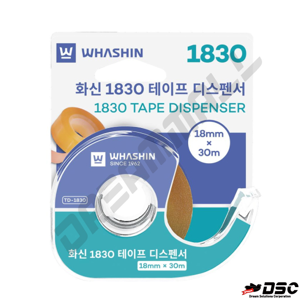 [WHASHIN] 화신공업 스카치테이프 1830 18mm*30M 리필형 (20EA/BOX)