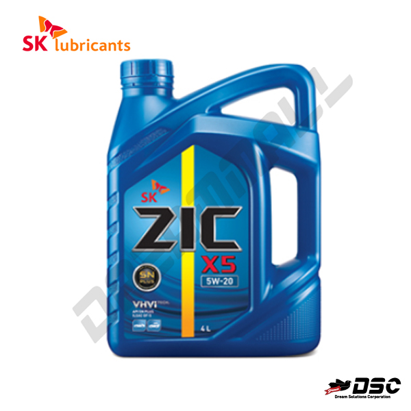 [SK루브리컨츠] ZIC X5 5W-20 (가솔린/LPG 겸용 엔진오일) 4L/4EA BOX