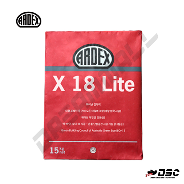 [ARDEX] 아덱스 X18 LITE 고탄성 대형타일 접착제 15kg/Bag