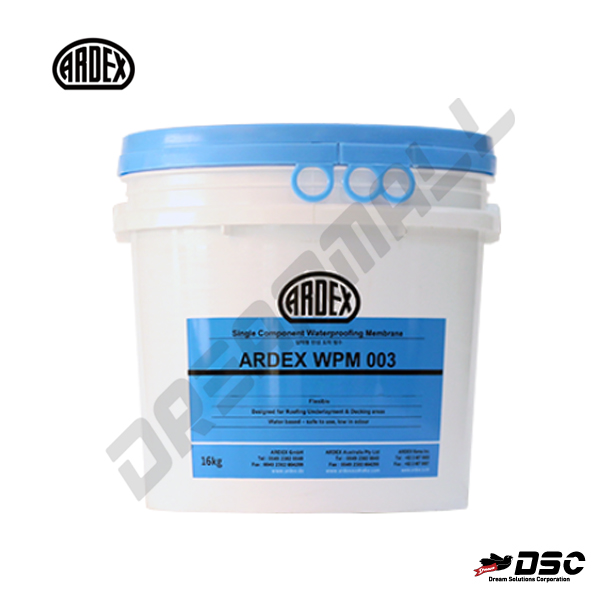 [ARDEX] 아덱스 욕실 전용 방수제 WPM003 파란색 콘크리트 시멘트 석고보드 16kg/Pail