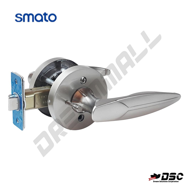 [SMATO] 스마토 도어록 목문레버 욕실용 DL03-GR 침실 일반 목문 손잡이 잠금기능