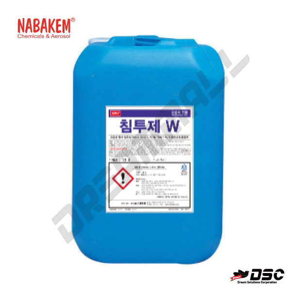 [NABAKEM] MEGA CHECK W 비파괴검사용품 (나바켐 메가체크/침투제 W/수용성 염색 침투제/PT약품) 18kg/PVC CAN