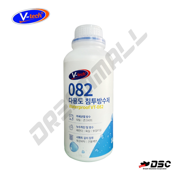 [V-TECH] VT-082 다용도침투방수제 (브이텍/Waterproof/미세균열 방수) 1L