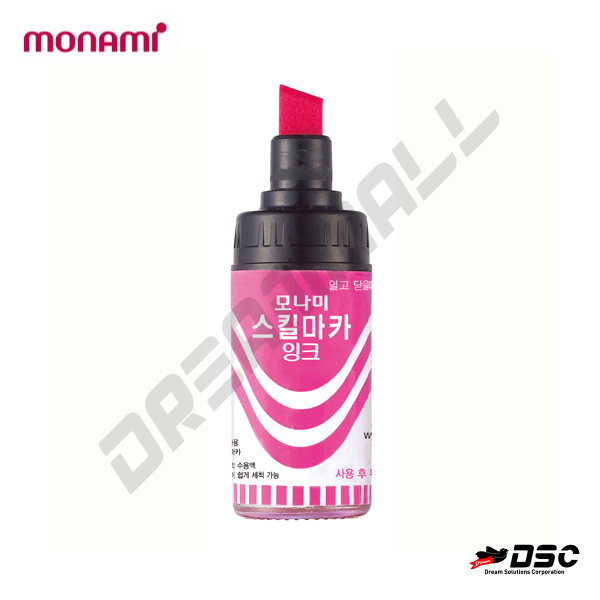 [MONAMI] 모나미 스킬마카 잉크 핑크 (사각닙/분홍색/산업용 매직) 1타스
