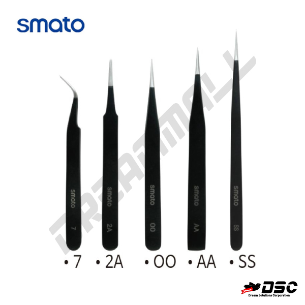 [SMATO] 스마토 핀셋 ESD 5개 핀셋세트 ESD-AA ESD-OO ESD-2A ESD-7 ESD-SS (정전기방지, 정밀핀셋)