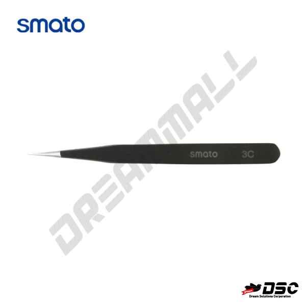 [SMATO] 스마토 핀셋 ESD-3C 115mm (정전기방지, 정밀핀셋, 속눈썹)