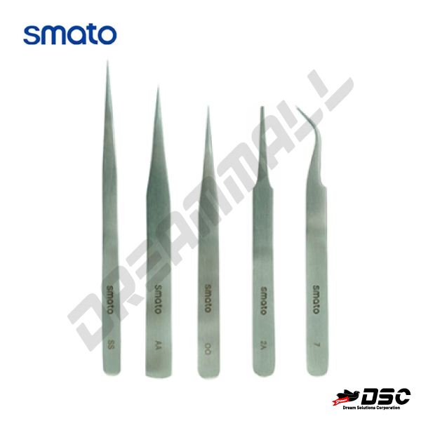 [SMATO] 스마토 핀셋 5개세트 (정밀핀셋, 속눈썹)
