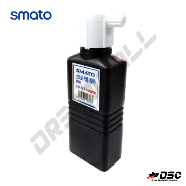 [SMATO] 스마토 먹물 먹통 잉크 SM-IKBL 흑색(대) 10개단위 450ml/Bottle