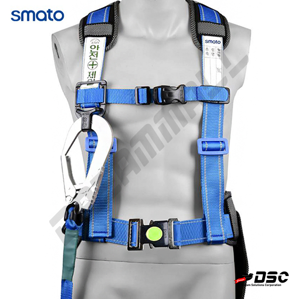 [SMATO] 스마토 상체식안전벨트 DMS-106-1SB 원터치형 산업용 안전대 추락방지