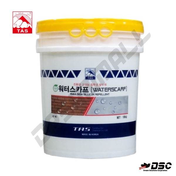 [TAS] 타스 워터스카프 (콘크리트 적벽돌용 수성발수제/WATERCAFF) 18kg/PAIL