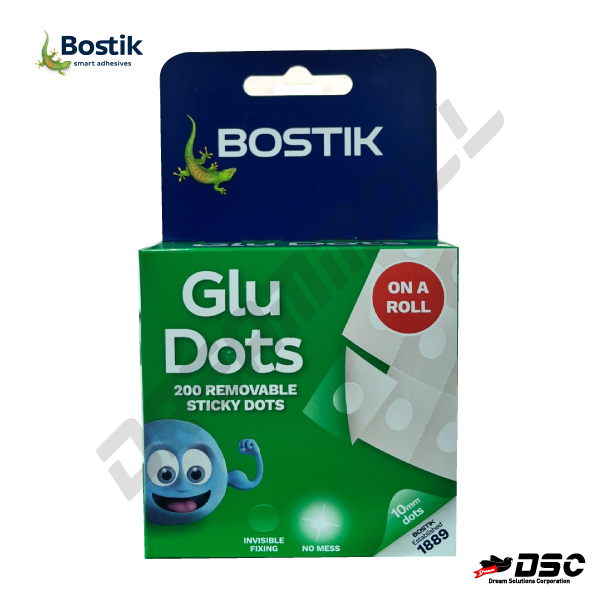 [BOSTIK] GLU DOTS 글루닷 BLU TACK (블루택/보스틱/블루텍/글루닷/재활용 점참식 토트/양면접착제) 10mm Dot/200EA Pack