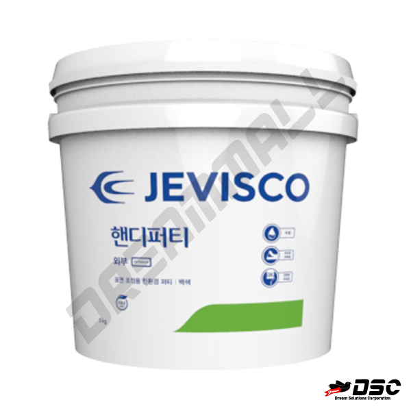 [제비표] 제비스코 JEVISCO 건축용퍼티 핸드퍼티외부용 5kg/CAN
