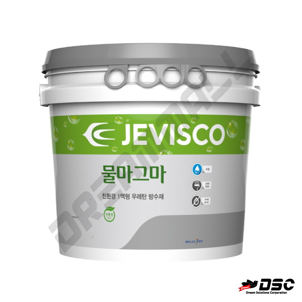 [제비표] 제비스코 JEVISCO 물마그마 바닥용방수 우레탄페인트 수성 중/상도 반광회색 18kg